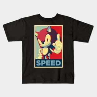 Sonic - Speed Poster Kids T-Shirt